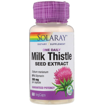 Solaray, Milk Thistle Seed Extract, One Daily, 350 mg VegCaps