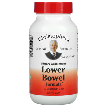 Christopher's Original Formulas, Lower Bowel Formula, 450 mg Vegetarian Caps