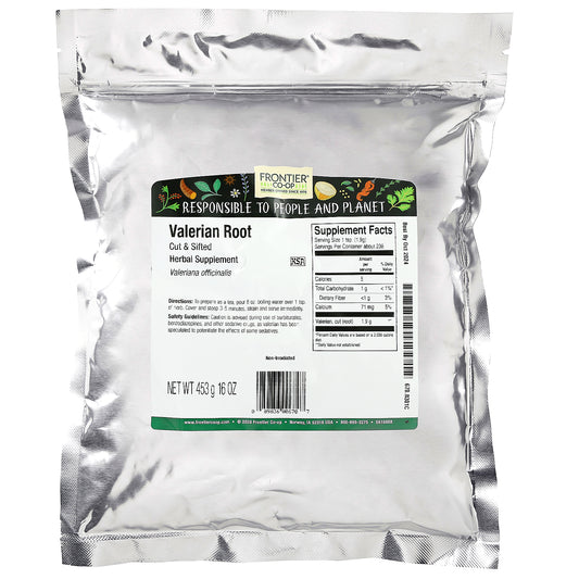 Frontier Co-Op, Cut & Sifted Valerian Root, (453 G)