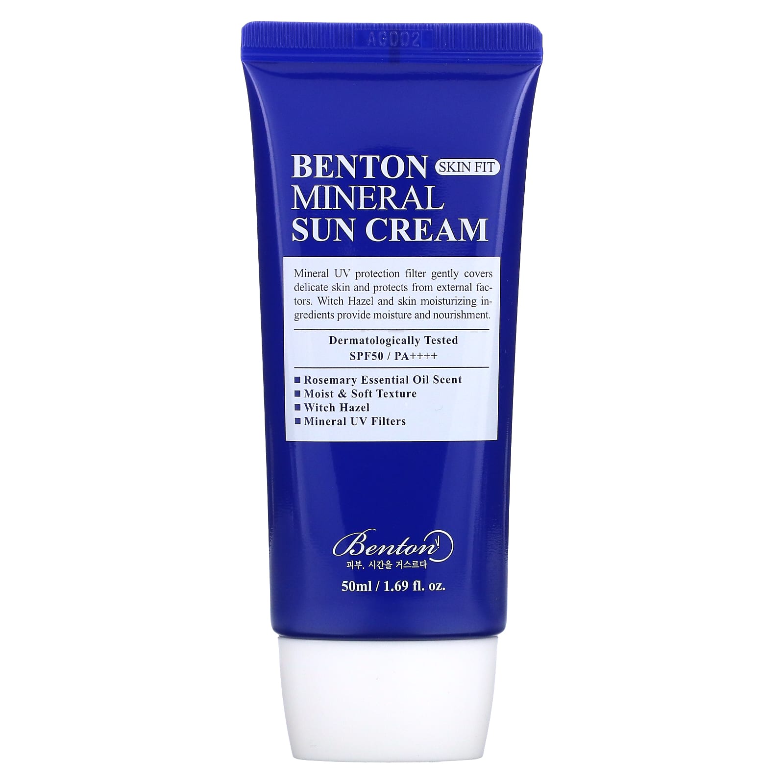 Benton, Skin Fit Mineral Sun Cream, SPF 50/PA++++ (50 ml)