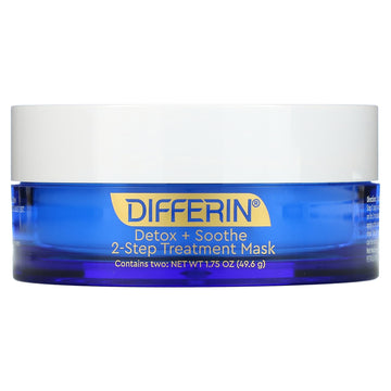 Differin, Detox + Soothe, 2-Step Treatment Beauty Mask(49.6 g)