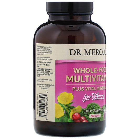 Dr. Mercola, Whole-Food Multivitamin Plus Vital Minerals for Women,Tablets