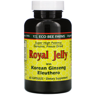 Y.S. Eco Bee Farms, Royal Jelly, with Korean Ginseng Eleuthero Capsules