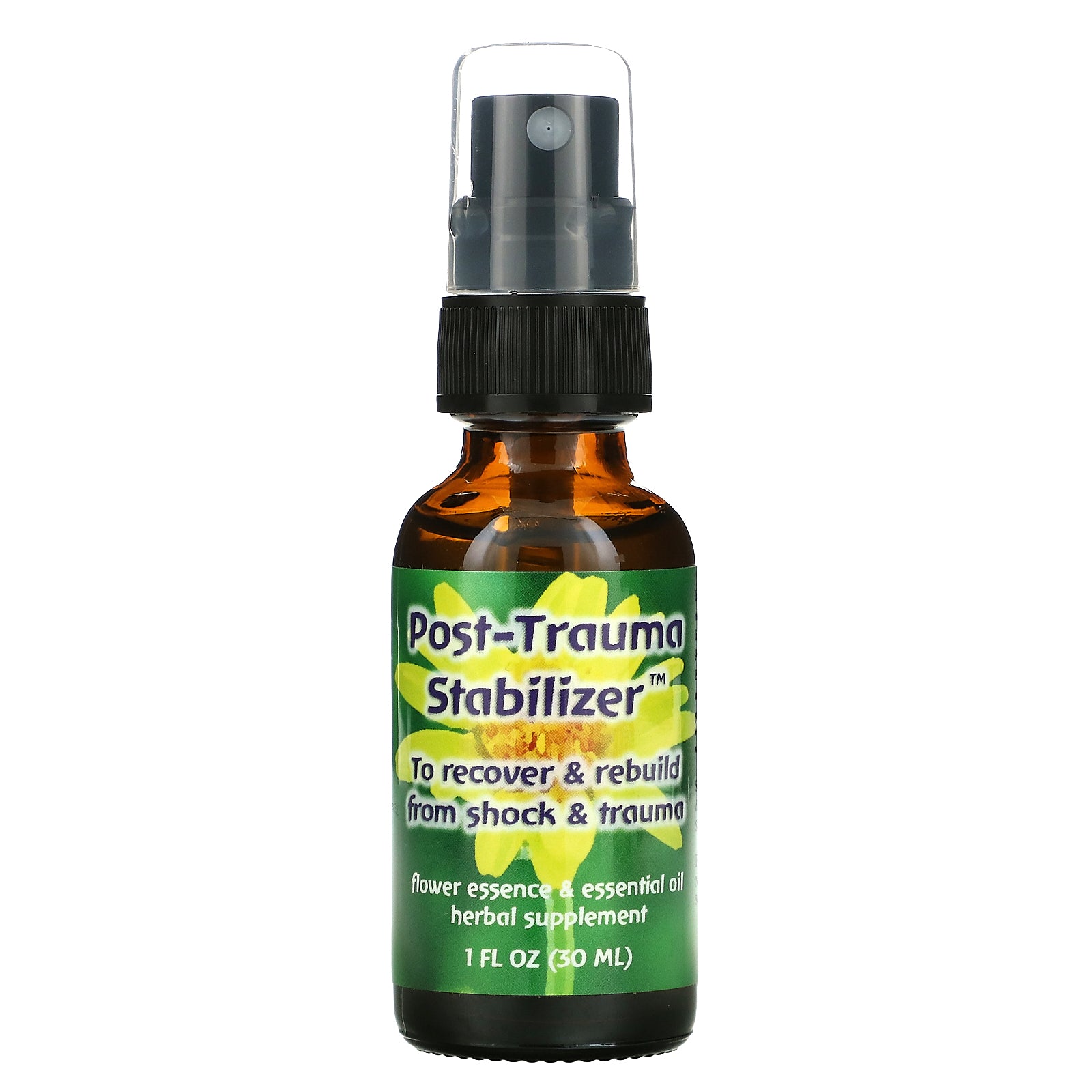 Flower Essence Services, Post-Trauma Stabilizer, Flower Essence & Essential Oil