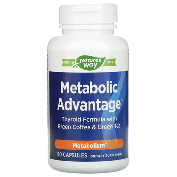 Nature's Way, Metabolic Advantage, Thyroid Formula with Green Coffee & Green Tea, Metabolism Capsules