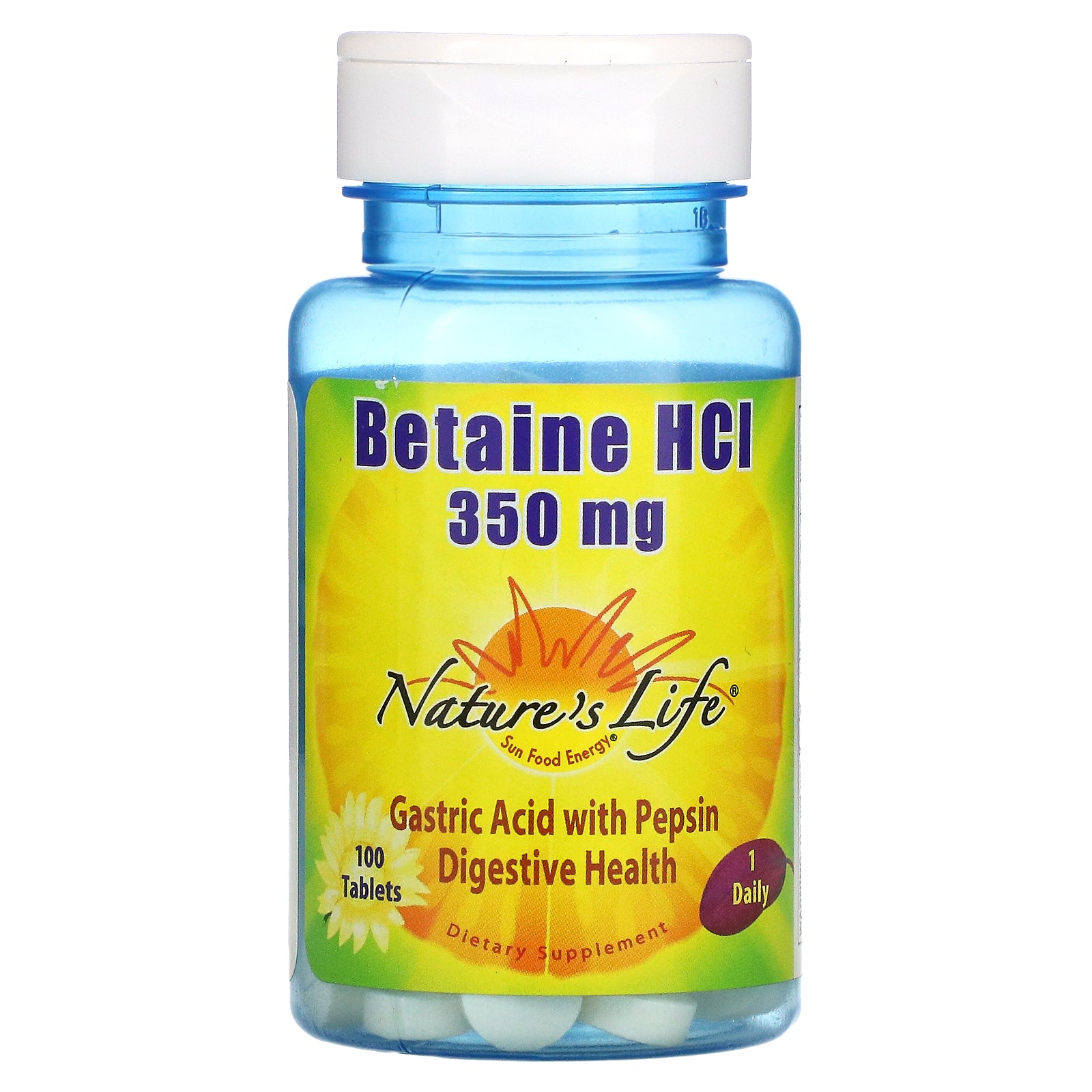 Nature's Life, Betaine HCl, 350 mg  Tablets