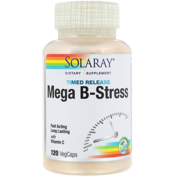 Solaray, Mega B-Stress, Timed-Release