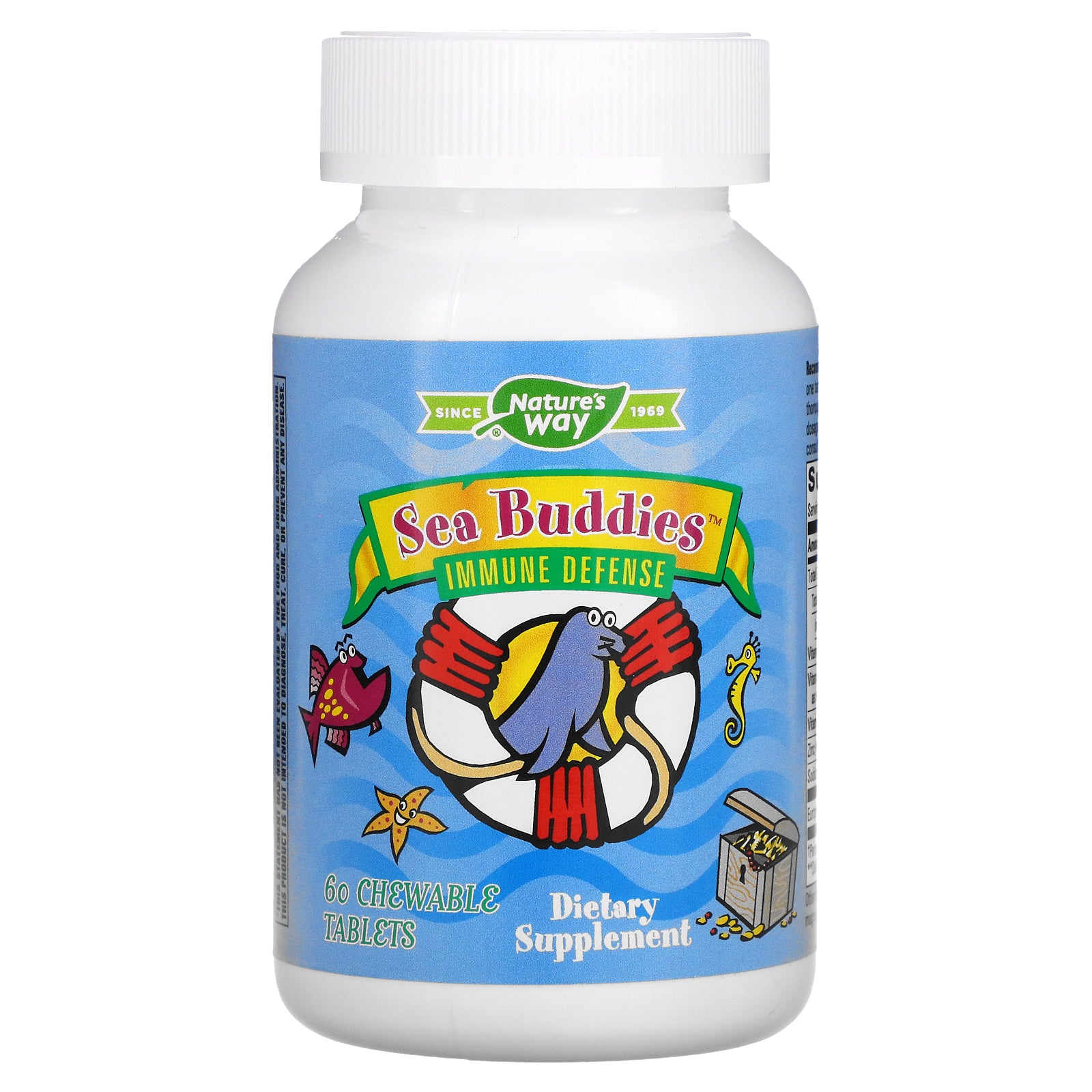 Enzymatic Therapy, Sea Buddies, Immune Defense Chewable Tablets