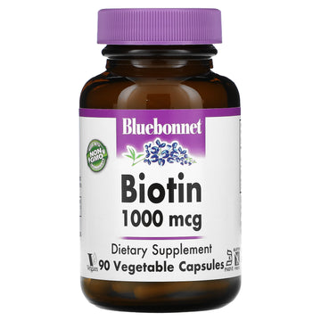 Bluebonnet Nutrition, Biotin, 1,000 mcg, Vegetable Capsules