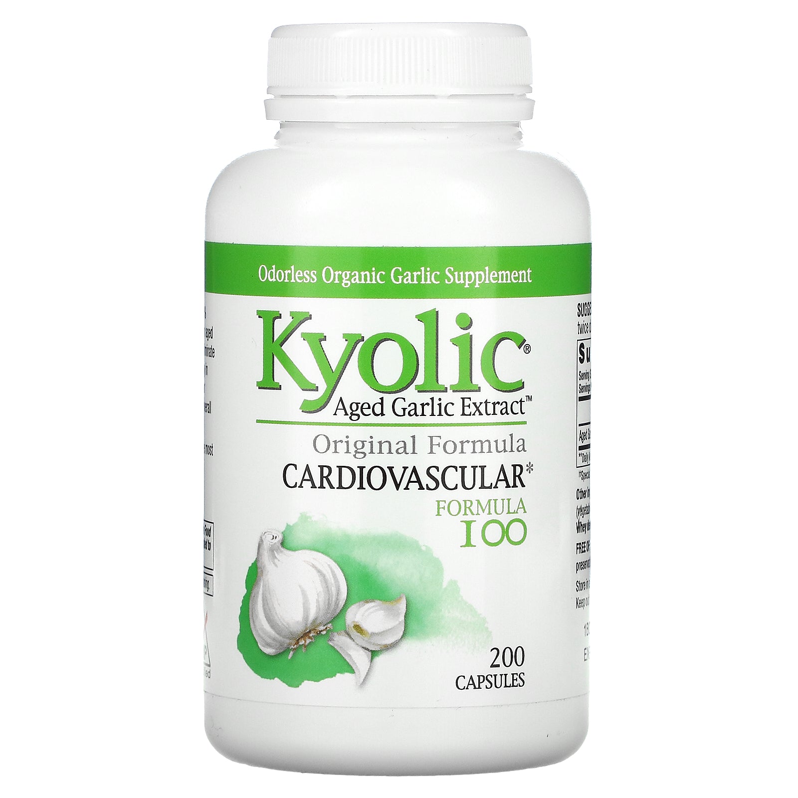 Kyolic, Aged Garlic Extract, Cardiovascular, Formula 100, Capsules