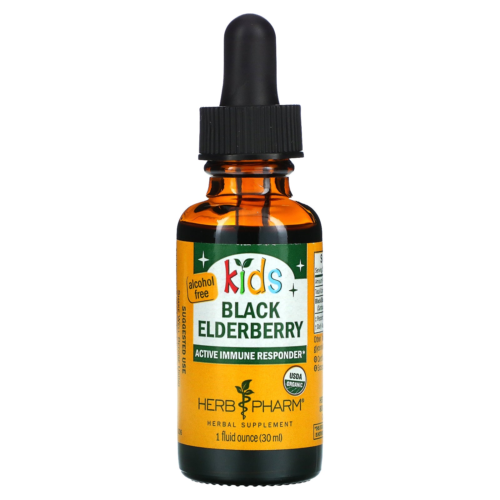 Herb Pharm, Kids, Black Elderberry, Alcohol Free (30 ml)