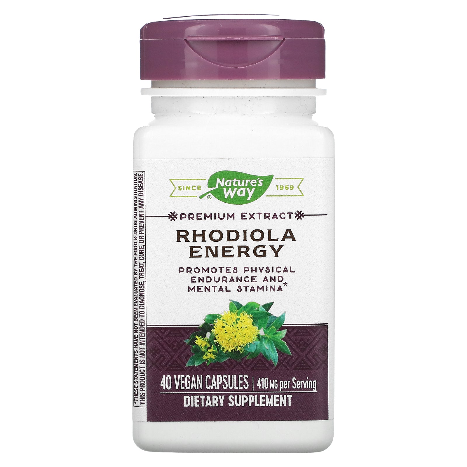 Enzymatic Therapy, Rhodiola Energy, 205 mg, Vegan Capsules