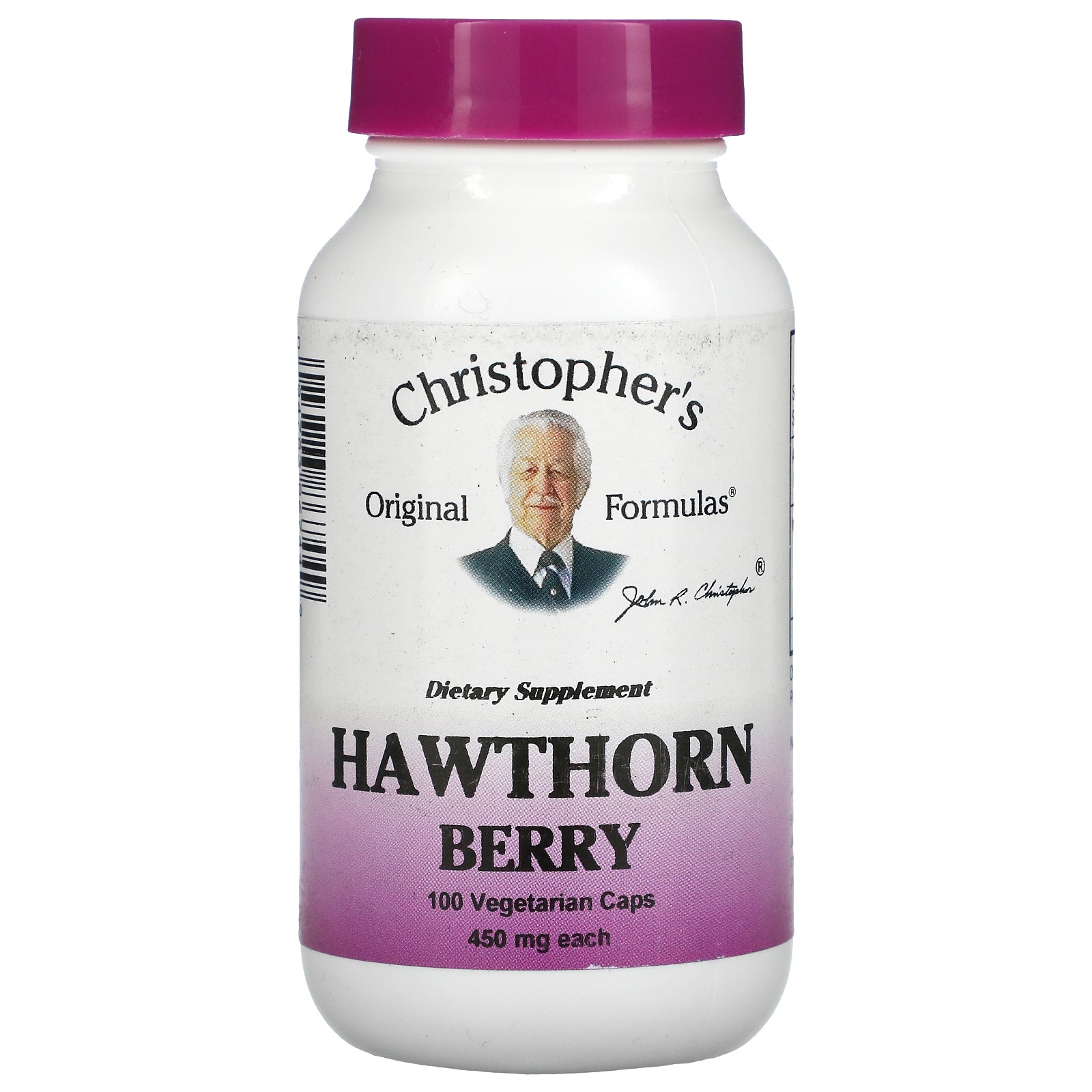 Christopher's Original Formulas, Hawthorn Berry, 450 mg,  Vegetarian Caps