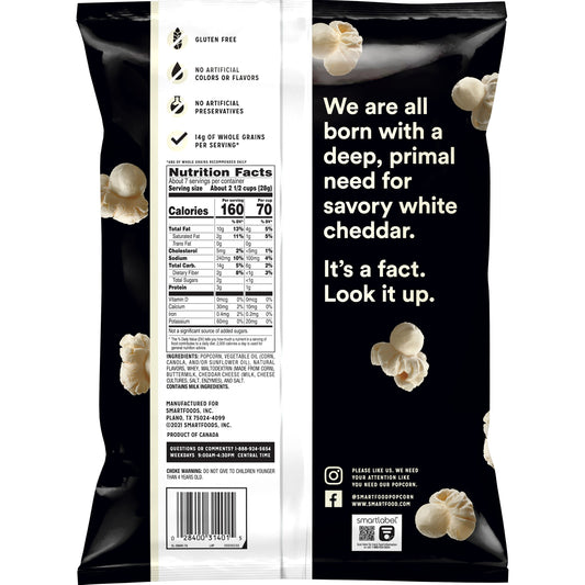 Smartfood White Cheddar Popcorn,  Bag