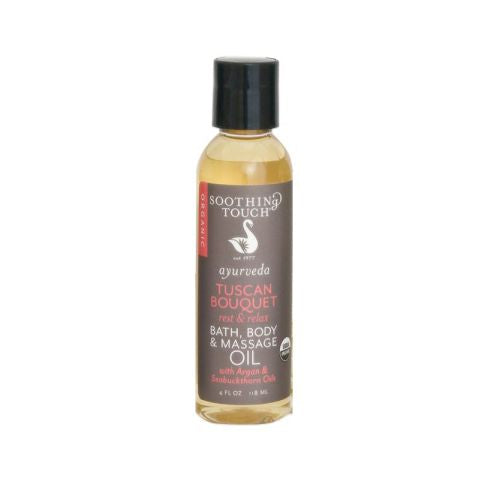 Bath Body & Massage Oil Tuscan Bouquet 4 oz By Soothing Touc