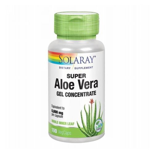 Super Aloe Vera Gel Concentrate 100 Caps By Solaray