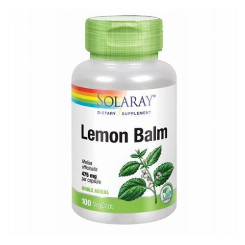 Lemon Balm 100 Caps By Solaray