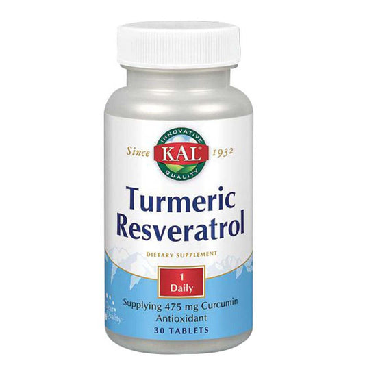 Turmeric Resveratrol 30 Tabs By Kal