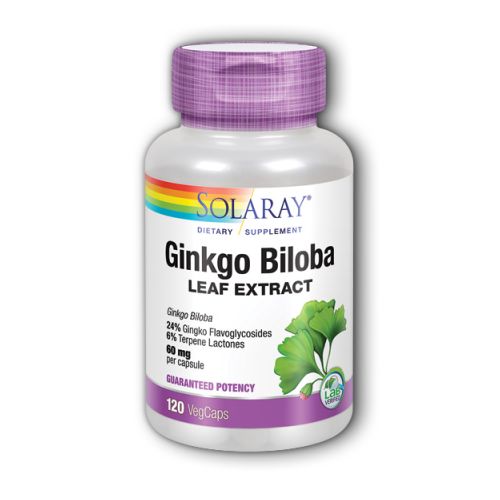 Ginkgo Biloba Leaf Extract 120 Caps By Solaray