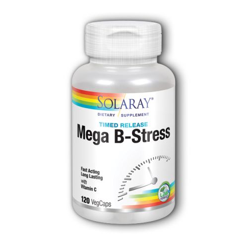 Mega B-Stress 120 Caps By Solaray