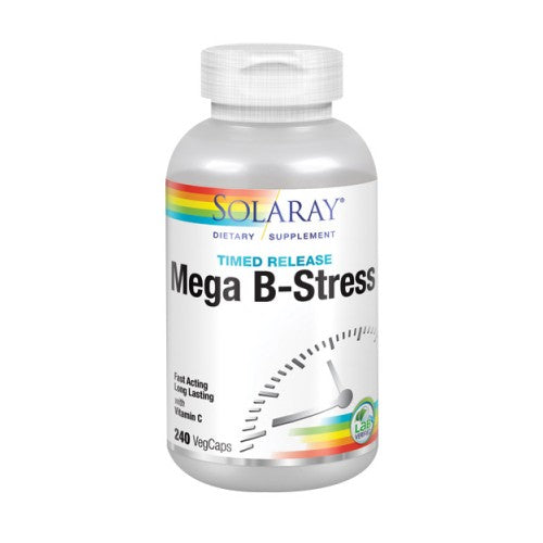 Mega B-Stress 240 Caps By Solaray