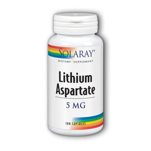 Lithium Aspartate 100 Caps By Solaray