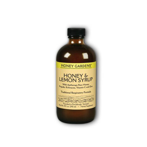 Honey & Lemon Syrup 8 oz By Honey Gardens