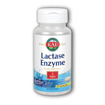 Lactase Enzyme 60 Softgels By Kal