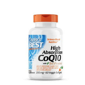 High Absorption COQ10 with Bioperine 60 Softgels By Doctors Best