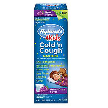 Cold N' Cough Nighttime Grape 4 oz By Hylands