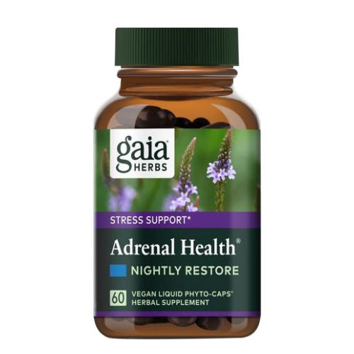 Adrenal Health Nightly Restore 120 Caps By Gaia Herbs