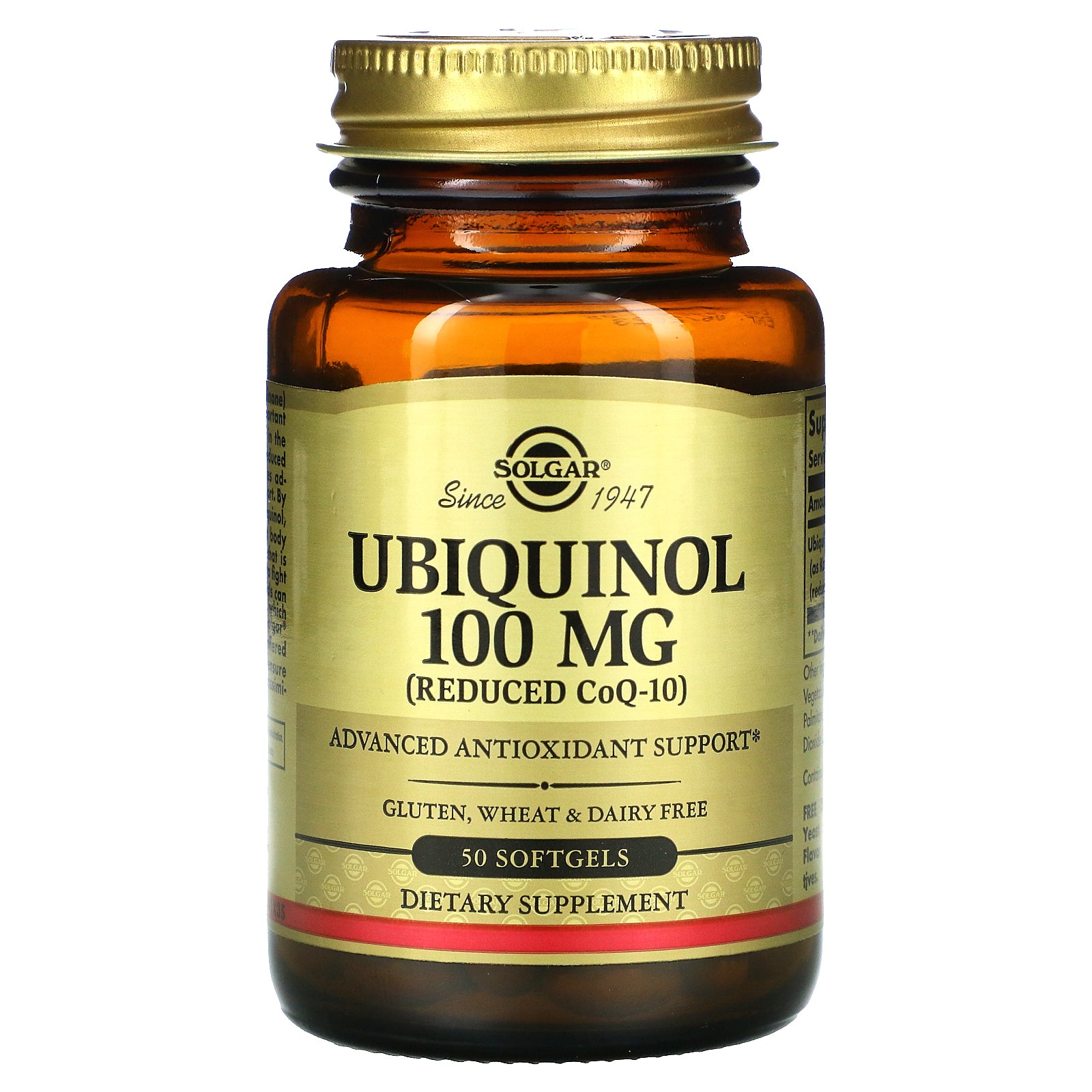 Solgar, Ubiquinol (Reduced Coq10), 100 Mg Softgels