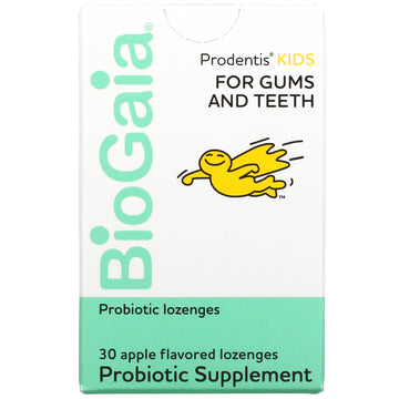 BioGaia, Kids, Prodentis For Gums And Teeth, Apple Lozenges