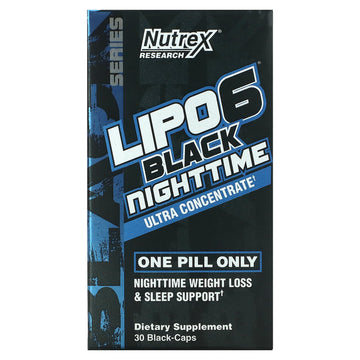 Nutrex Research, LIPO-6 Black Nighttime, Ultra Concentrate