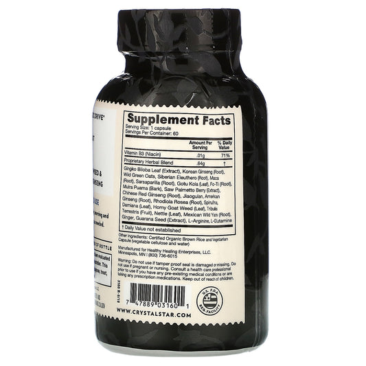 Crystal Star, Men's Libido,  Vegetarian Capsules
