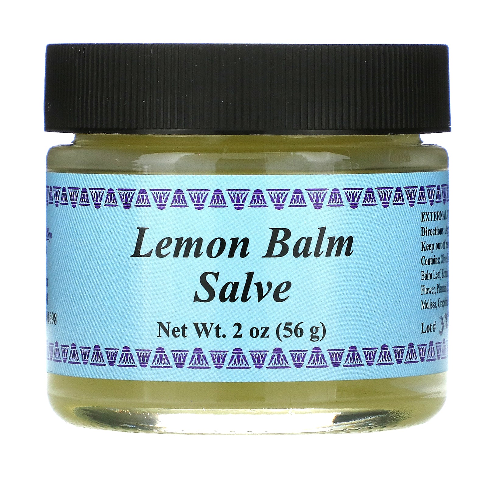 WiseWays Herbals Lemon Balm Salve – 56 g | Baume Naturel Apaisant à la Mélisse pour Peau Sensible