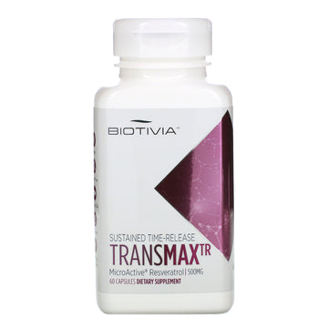 Biotivia, Transmaxtr, Microactive-Resveratrol, 500 Mg Capsules