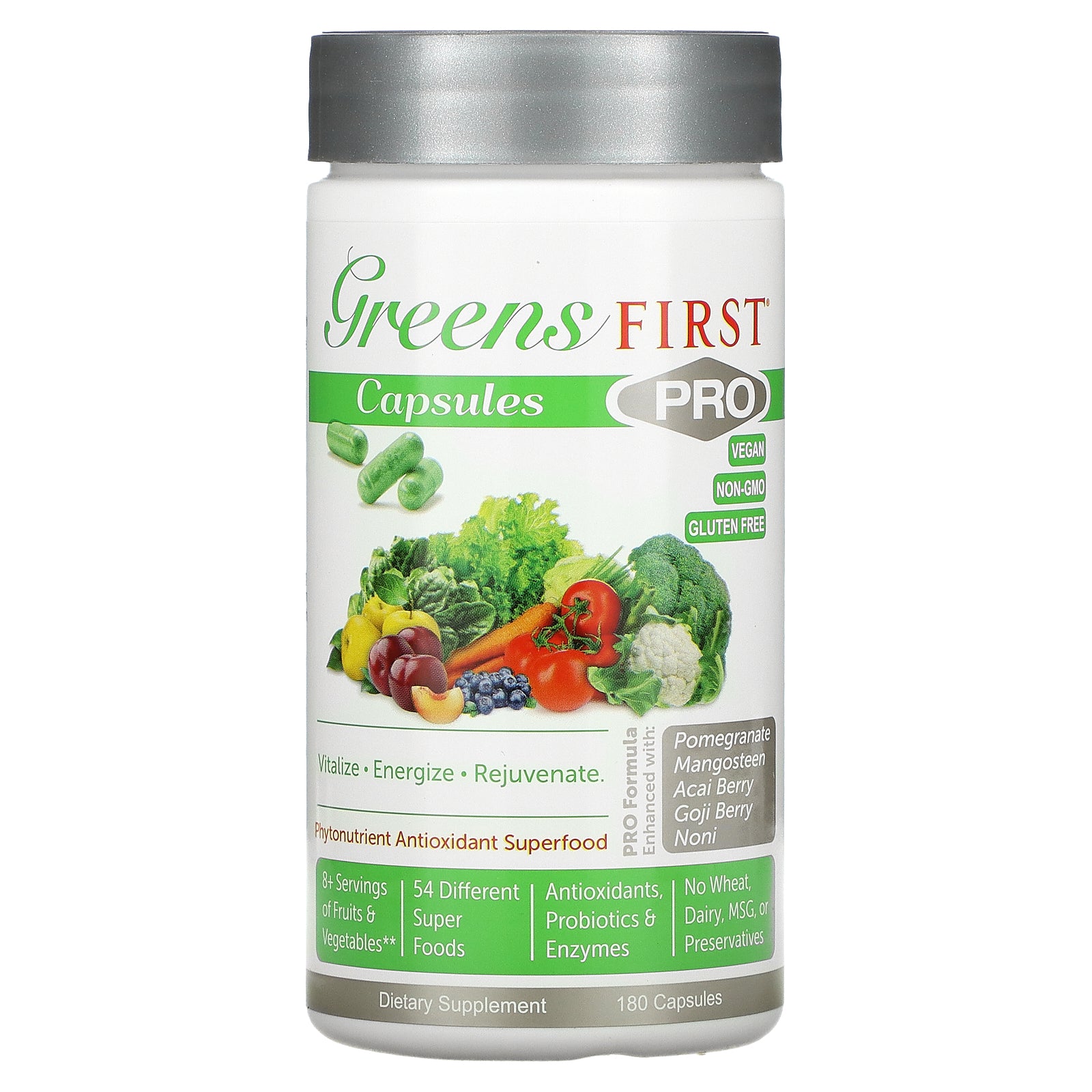 Greens First, PRO Phytonutrient Antioxidant Superfood Capsules