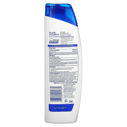 Head & Shoulders, Men Advanced Series, 2 in 1 Shampoo + Conditioner, Pure Sport (250 ml)