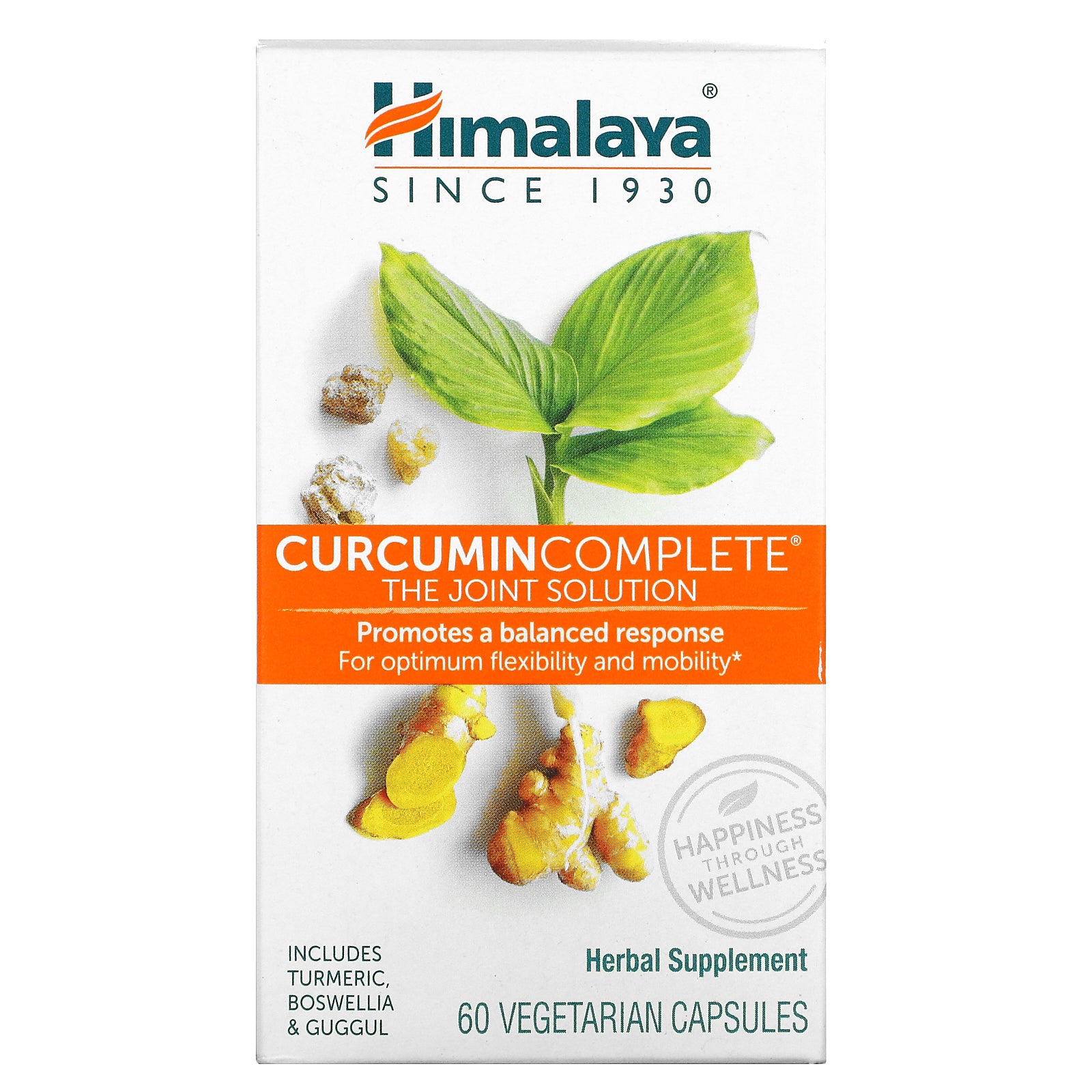 Himalaya, Curcumin Complete, The Joint Solution Vegetarian Capsules