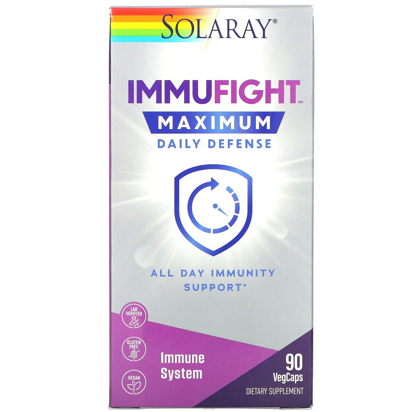 Solaray, ImmuFight, Maximum Daily Defense VegCaps