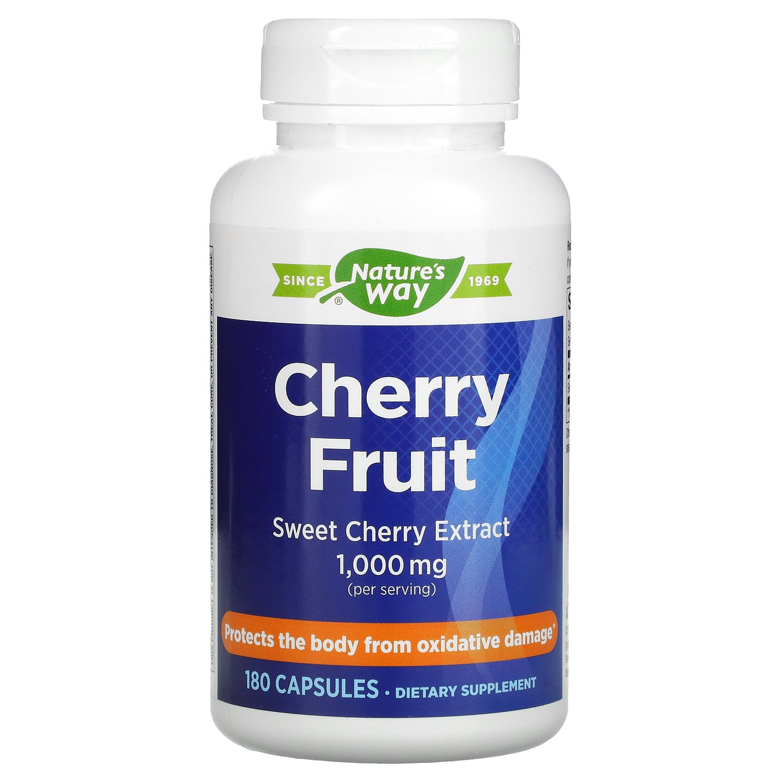 Nature's Way, Cherry Fruit, Sweet Cherry Extract, 500 mg Capsules
