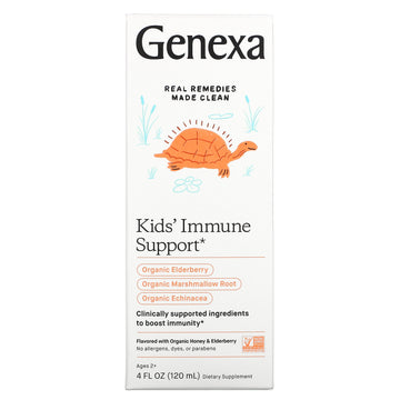 Genexa, Kid's Immune Support, Ages 2+, Organic Honey & Elderberry