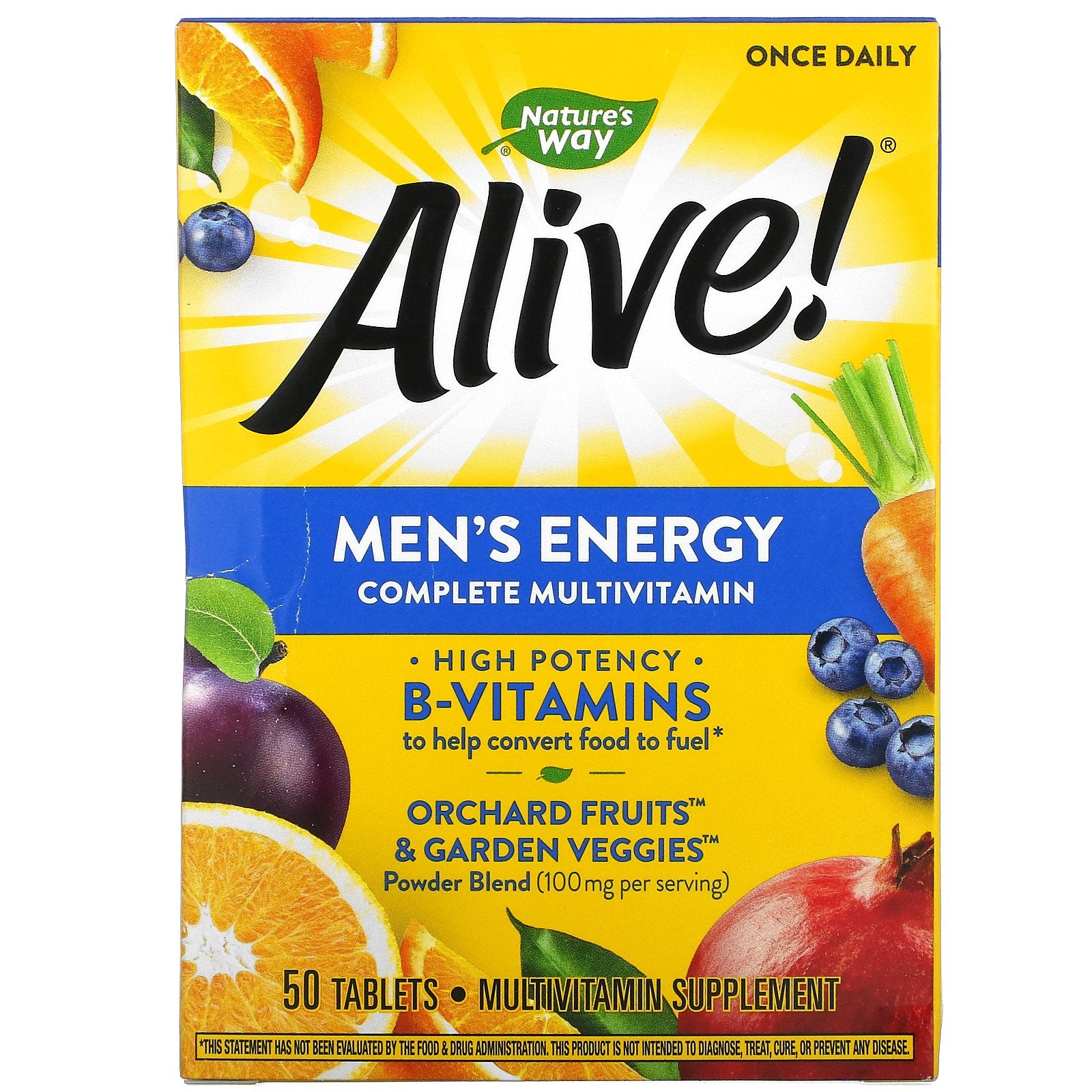 Nature'S Way, Alive!, Men'S Energy Complete Multivitamin,Tablets