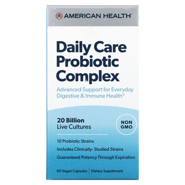 American Health, Daily Care Probiotic Complex Vegan Capsules