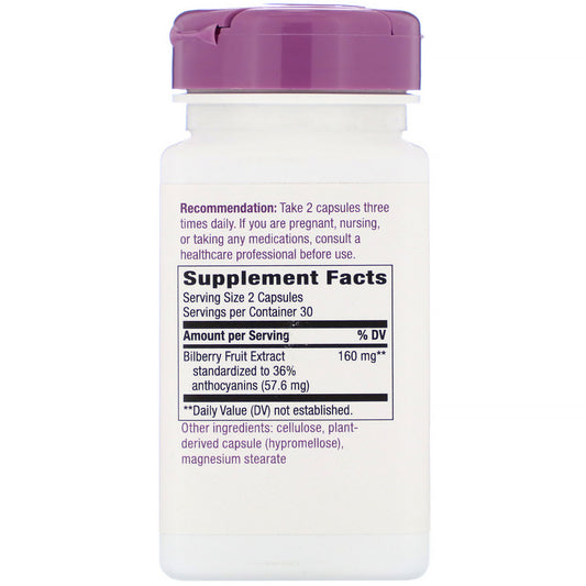 Nature's Way, Bilberry, 80 mg , Vegan Capsules