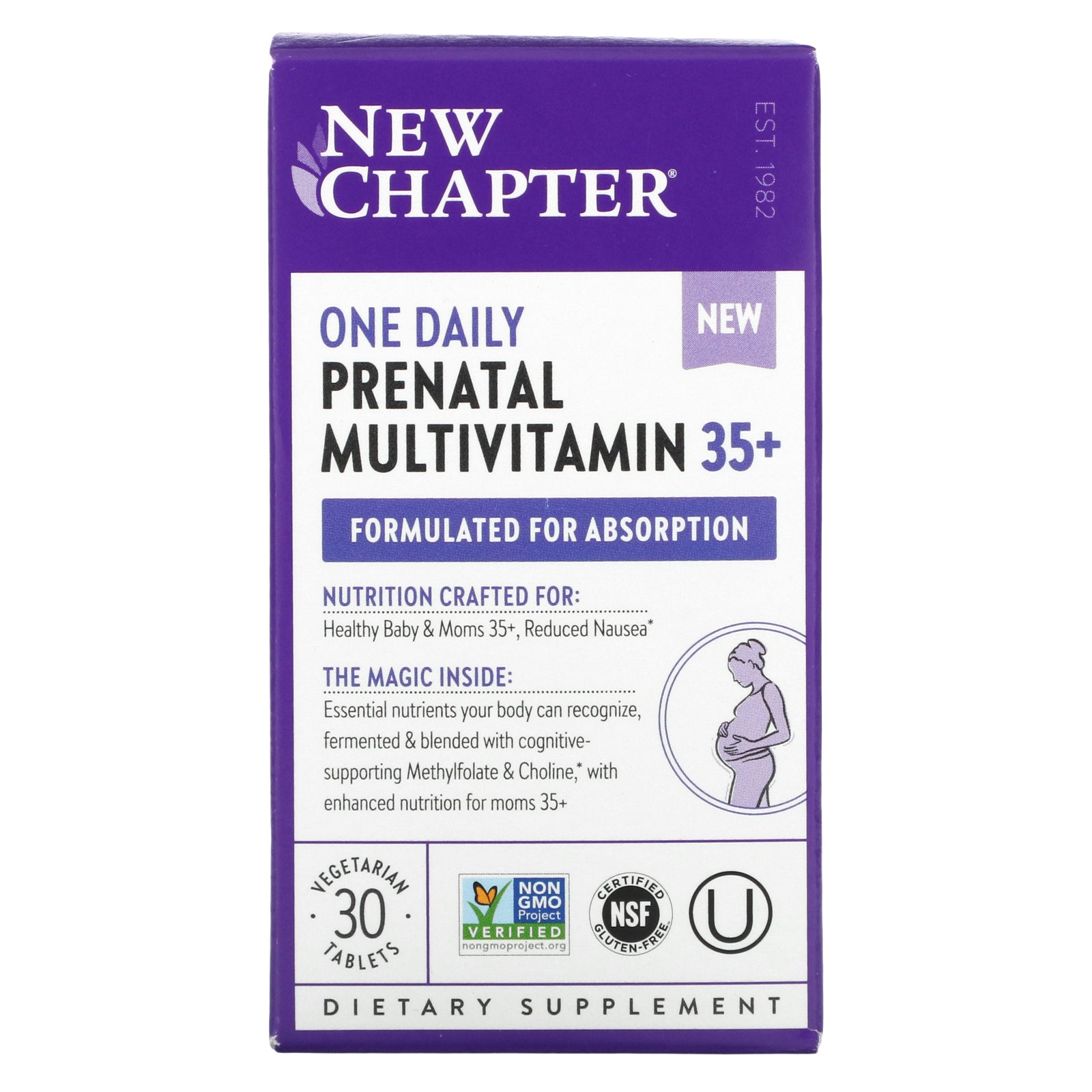 New Chapter, One Daily Prenatal Multivitamin 35+,Vegetarian Tablets
