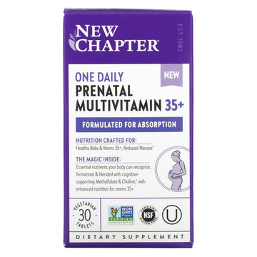 New Chapter, One Daily Prenatal Multivitamin 35+,Vegetarian Tablets