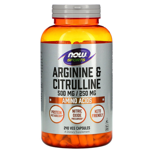 NOW Foods, Sports, Arginine & Citrulline