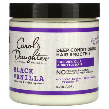 Carol's Daughter, Black Vanilla, Moisture & Shine System, Deep Conditioning Hair Smoothie, For Dry, Dull & Brittle Hair (226 g)